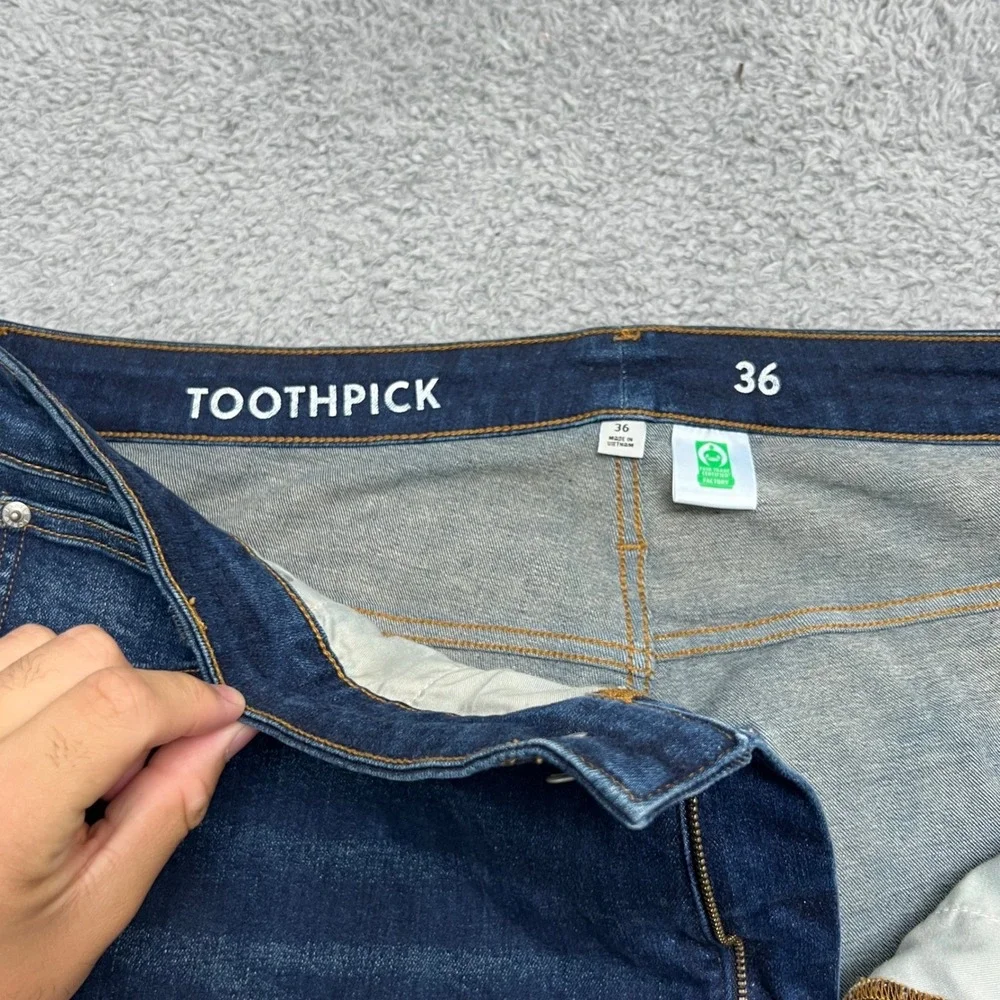 J.Crew Toothpick‎ Jeans Womens 36 Dark Wash Excellent Skinny High Rise Stretch